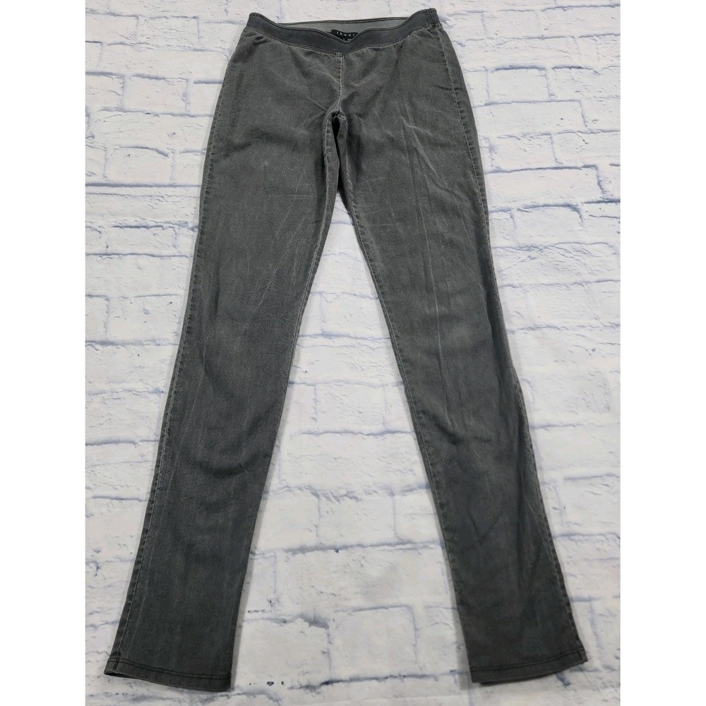 Theory WOMENS SIZE 4 Gray Wool Blend Pants Jeggings Pull On Elastic Waist